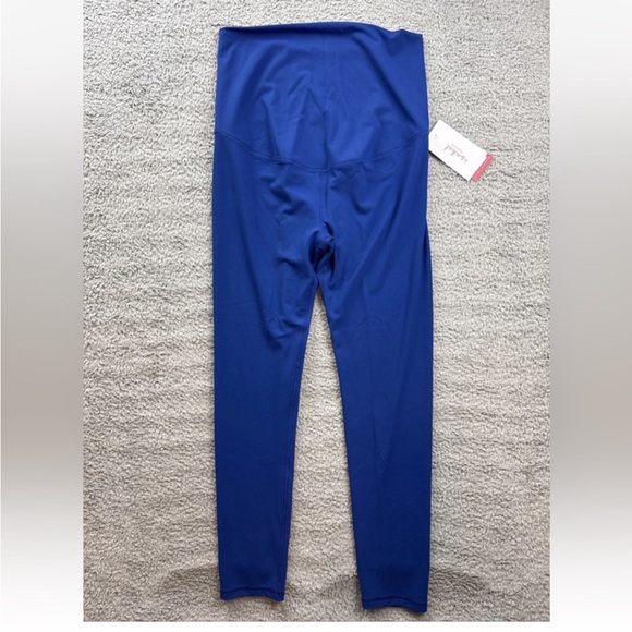 Isabel Maternity Luxe High Rise Royal Blue Active Leggings Size M | NWT - Picture 3 of 7
